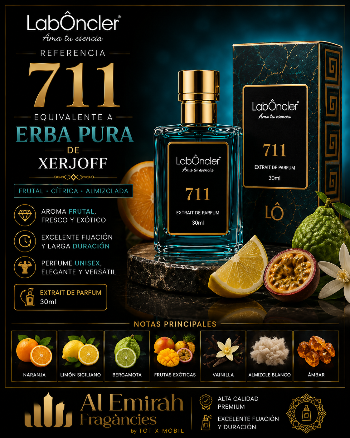 N-711 - Equivalente a Erba Pura de Xerjoff - LabOncler